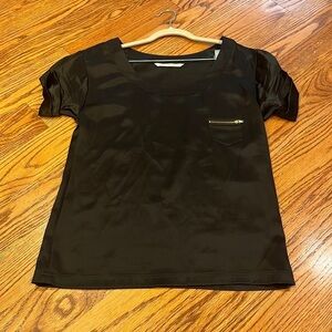 Diane Von Furstenberg Woman’s Black Silk T-Shirt